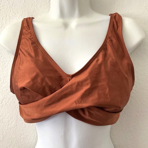 NEW PUSH UP PADDED TWIST FRONT BIKINI SWIMSUIT TOP - Picture 4 of 7